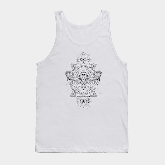 Satin Moth | Sacred Geometry Tank Top by CelestialStudio